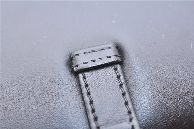 Authentic GUCCI Vintage Shoulder Cross Body Bag Purse Leather Black 9402E