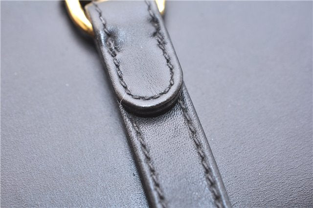 Authentic GUCCI Vintage Shoulder Cross Body Bag Purse Leather Black 9402E