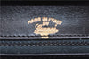 Authentic GUCCI Vintage Shoulder Cross Body Bag Purse Leather Black 9402E