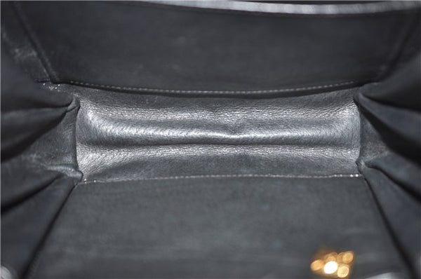 Authentic GUCCI Vintage Shoulder Cross Body Bag Purse Leather Black 9402E