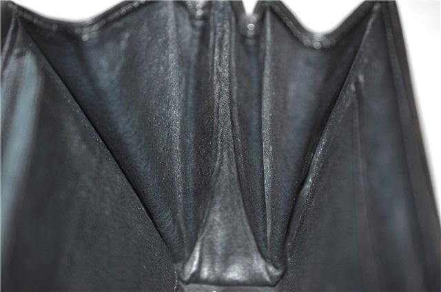 Authentic GUCCI Vintage Shoulder Cross Body Bag Purse Leather Black 9402E