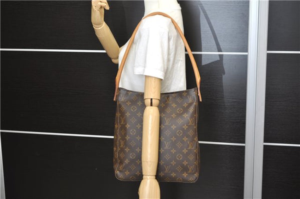 Authentic Louis Vuitton Monogram Looping GM Shoulder Bag M51145 LV 9403E