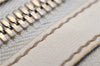 Authentic GUCCI Bamboo Horsebit Shoulder Tote Bag Leather 159398 Ivory 9403F