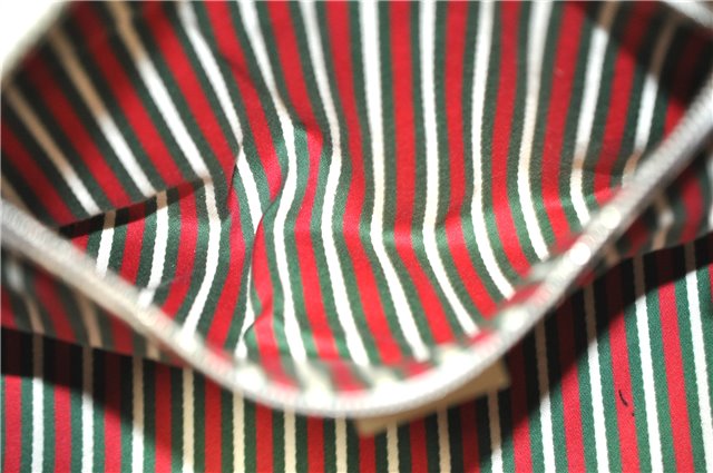 Authentic GUCCI Bamboo Horsebit Shoulder Tote Bag Leather 159398 Ivory 9403F