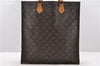 Authentic Louis Vuitton Monogram Sac Plat Hand Bag M51140 LV 9404C