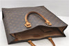 Authentic Louis Vuitton Monogram Sac Plat Hand Bag M51140 LV 9404C