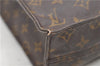 Authentic Louis Vuitton Monogram Sac Plat Hand Bag M51140 LV 9404C