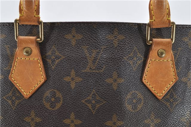 Authentic Louis Vuitton Monogram Sac Plat Hand Bag M51140 LV 9404C
