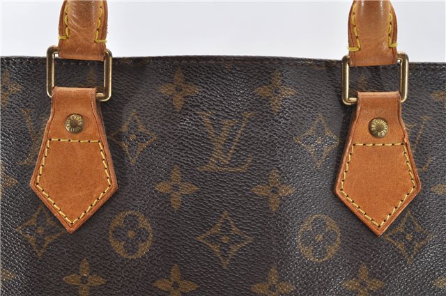 Authentic Louis Vuitton Monogram Sac Plat Hand Bag M51140 LV 9404C