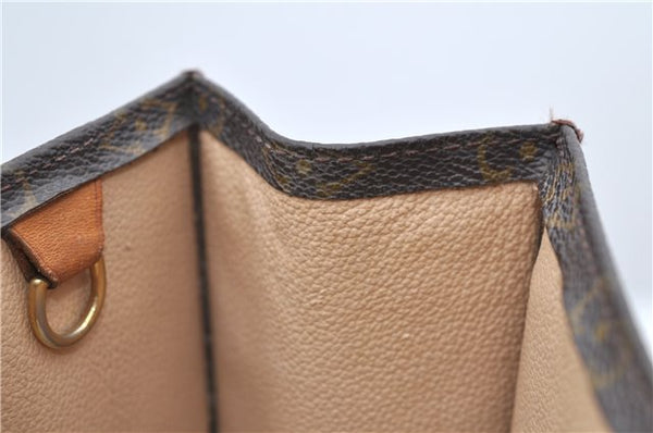 Authentic Louis Vuitton Monogram Sac Plat Hand Bag M51140 LV 9404C