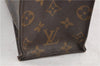 Authentic Louis Vuitton Monogram Sac Plat Hand Bag M51140 LV 9404C