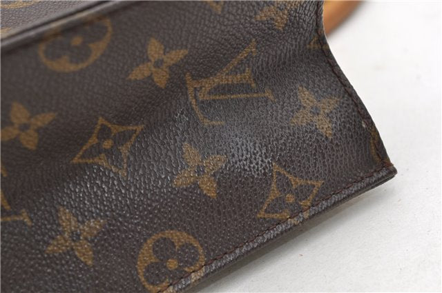 Authentic Louis Vuitton Monogram Sac Plat Hand Bag M51140 LV 9404C