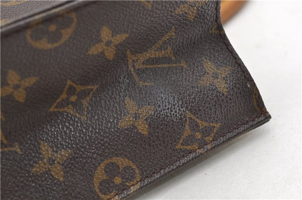 Authentic Louis Vuitton Monogram Sac Plat Hand Bag M51140 LV 9404C