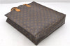 Authentic Louis Vuitton Monogram Sac Plat Hand Bag M51140 LV 9404C