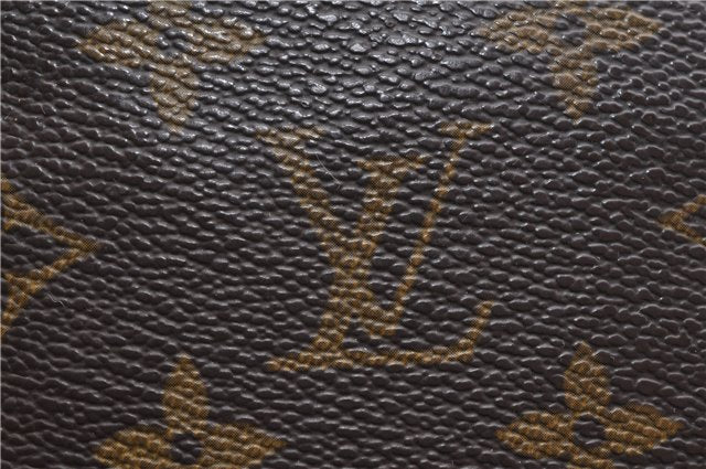 Authentic Louis Vuitton Monogram Sac Plat Hand Bag M51140 LV 9404C