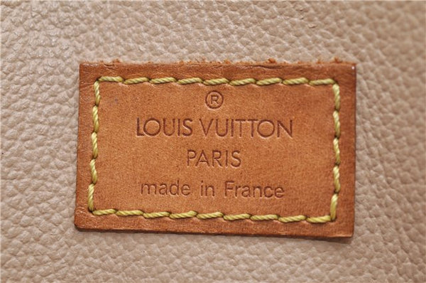 Authentic Louis Vuitton Monogram Sac Plat Hand Bag M51140 LV 9404C
