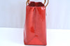 Authentic Louis Vuitton Vernis Reade PM Hand Bag Red M91088 LV 9409F