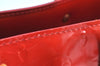 Authentic Louis Vuitton Vernis Reade PM Hand Bag Red M91088 LV 9409F