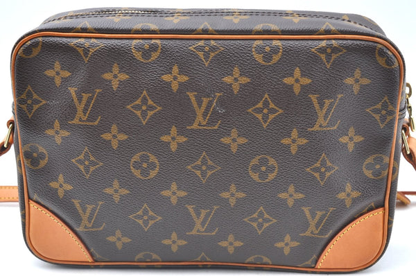 Authentic Louis Vuitton Monogram Trocadero 27 Shoulder Cross Bag M51274 LV 9410G