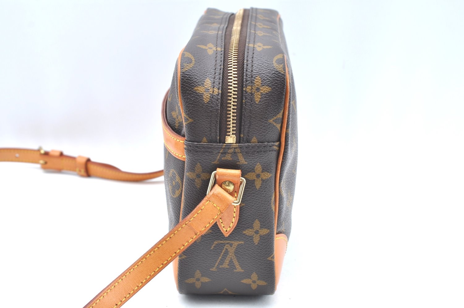 Authentic Louis Vuitton Monogram Trocadero 27 Shoulder Cross Bag M51274 LV 9410G