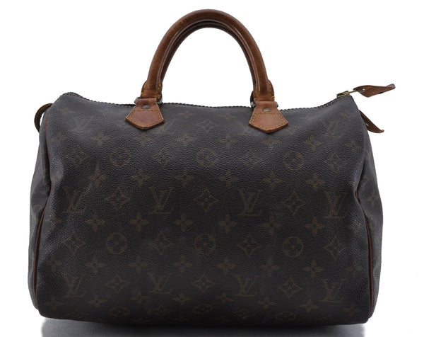 Authentic Louis Vuitton Monogram Speedy 30 Hand Bag Purse M41526 LV 9411C