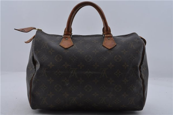 Authentic Louis Vuitton Monogram Speedy 30 Hand Bag Purse M41526 LV 9411C