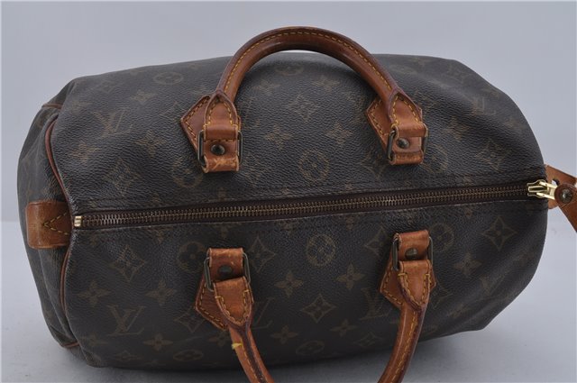 Authentic Louis Vuitton Monogram Speedy 30 Hand Bag Purse M41526 LV 9411C