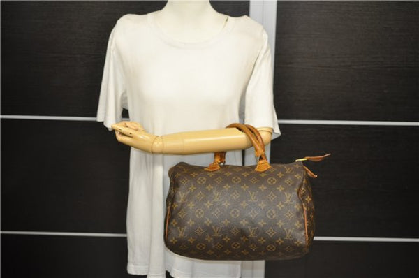 Authentic Louis Vuitton Monogram Speedy 30 Hand Bag Purse M41526 LV 9411C
