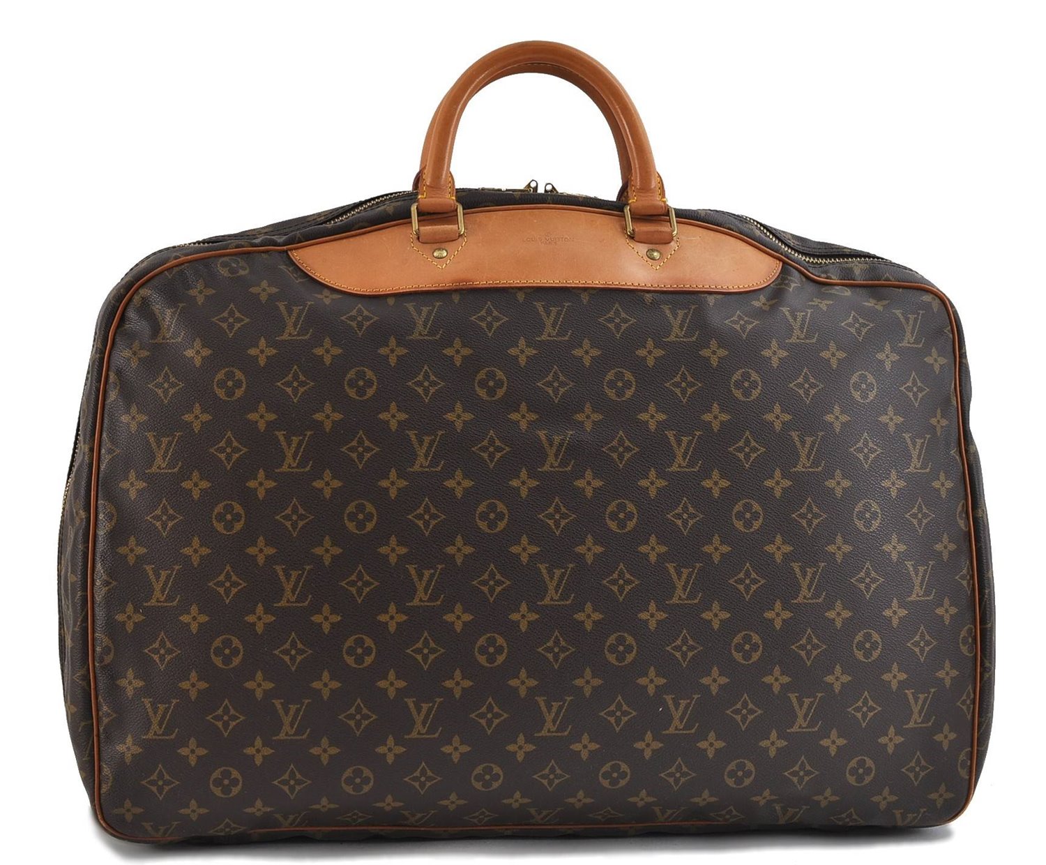 Authentic Louis Vuitton Monogram Alize 1 Poches 2 Way Travel Bag M41393 LV 9415C