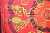 Authentic HERMES Carre 90 Scarf Crest Emblem Motif Silk Red 9419D