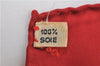 Authentic HERMES Carre 90 Scarf Crest Emblem Motif Silk Red 9419D