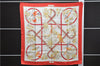 Authentic HERMES Carre 90 Scarf "Caraibes" Silk Red 9420D