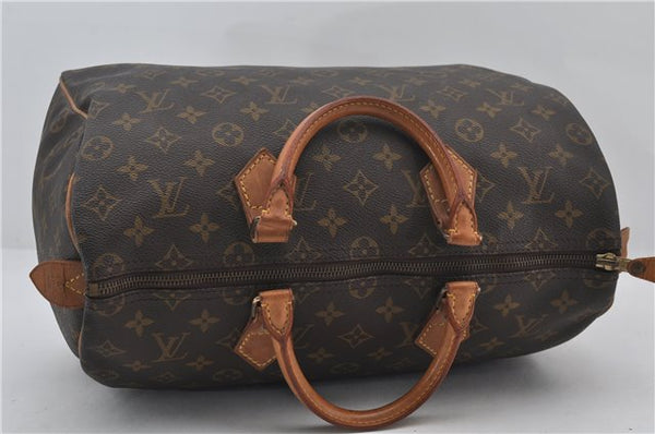 Authentic Louis Vuitton Monogram Speedy 35 Hand Boston Bag M41524 LV 9420E