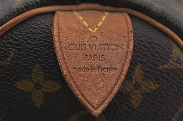 Authentic Louis Vuitton Monogram Speedy 35 Hand Boston Bag M41524 LV 9420E