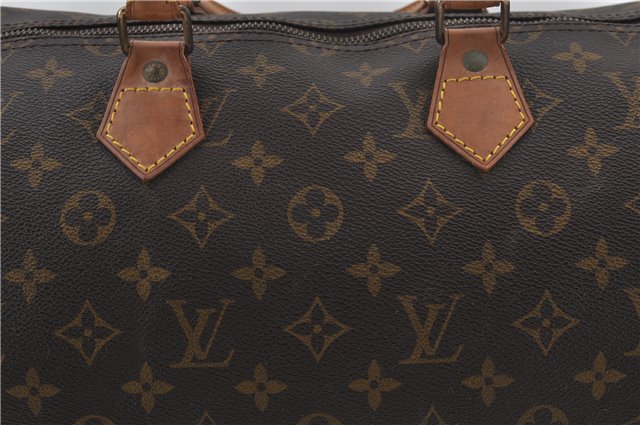 Authentic Louis Vuitton Monogram Speedy 35 Hand Boston Bag M41524 LV 9420E