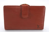 Auth Louis Vuitton Epi Porte Monnaie Billets Viennois Wallet M6324H Brown 9421C