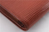 Auth Louis Vuitton Epi Porte Monnaie Billets Viennois Wallet M6324H Brown 9421C