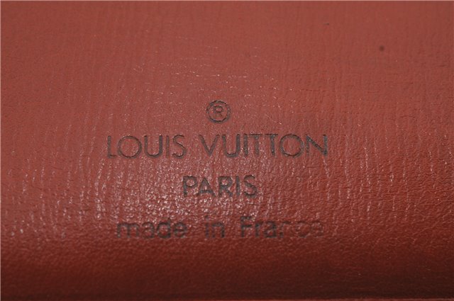 Auth Louis Vuitton Epi Porte Monnaie Billets Viennois Wallet M6324H Brown 9421C