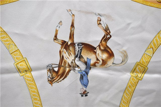 Auth HERMES Carre 90 Scarf 