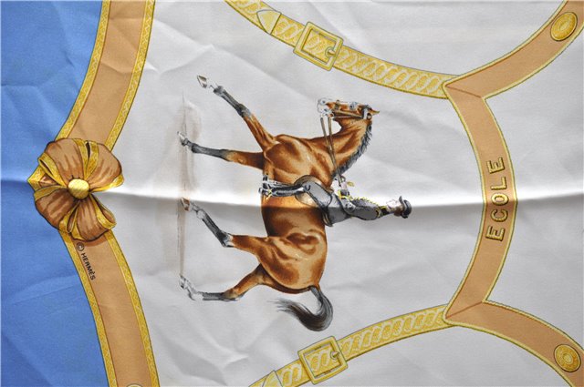 Auth HERMES Carre 90 Scarf 