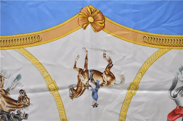 Auth HERMES Carre 90 Scarf 