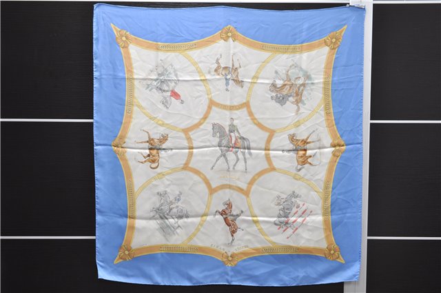 Auth HERMES Carre 90 Scarf 