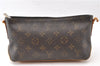 Authentic Louis Vuitton Monogram Trotteur Shoulder Cross Bag M51240 Junk 9422F