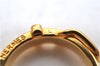 Authentic HERMES Scarf Ring Boucle Sellier Choker Design Gold 9424D