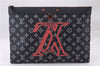 Louis Vuitton Monogram Ink Upside Down Pochette Apollo Navy M62905 LV Box 9426E