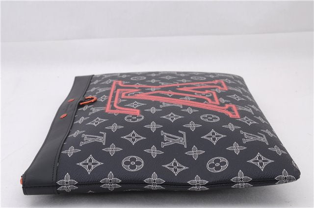 Louis Vuitton Monogram Ink Upside Down Pochette Apollo Navy M62905 LV Box 9426E