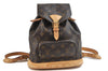 Authentic Louis Vuitton Monogram Montsouris MM Backpack M51136 LV 9428C