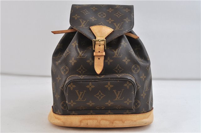 Authentic Louis Vuitton Monogram Montsouris MM Backpack M51136 LV 9428C