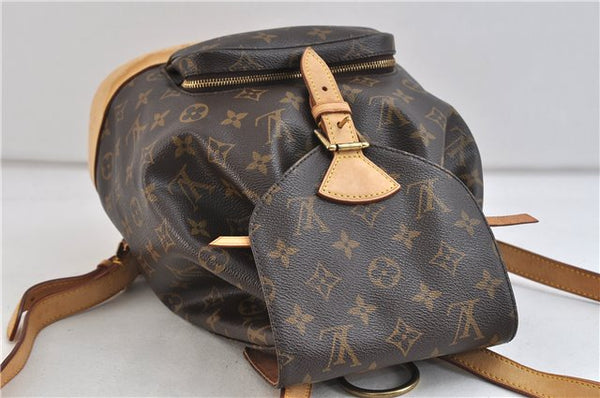 Authentic Louis Vuitton Monogram Montsouris MM Backpack M51136 LV 9428C