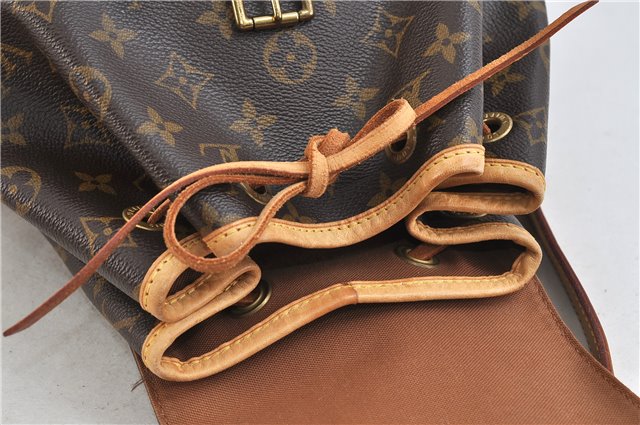 Authentic Louis Vuitton Monogram Montsouris MM Backpack M51136 LV 9428C